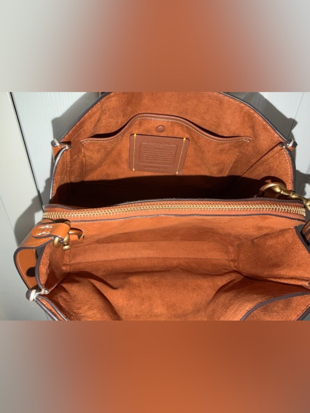 COACH Brooke Pebbled Leather Satchel - Picture 5 of 7